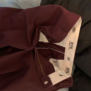Burgundy Dickies from Pacsun